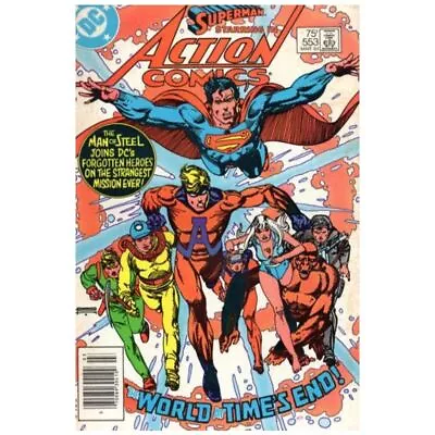 Buy Action Comics #553 Newsstand  - 1938 Series DC Comics NM Minus [r} • 7.69£
