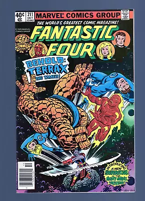 Buy Fantastic Four #211 - 1st. App. Terrax The Tamer. Newsstand Edition. (8.5) 1979 • 22.29£