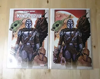 Buy Star Wars: The Mandalorian #3 First Printing Lashley Trade & Virgin Variant Set • 19.99£