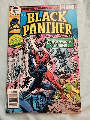 Buy Marvel Comics: Black Panther #15 (1977) FN • 9.32£