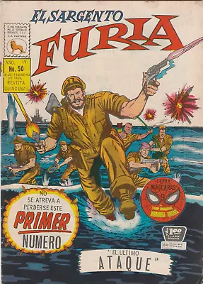 Buy Sargento Furia 50 Febrero 1969 La Prensa Marvel Mexican Spanish Comic • 10.87£