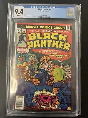 Buy Black Panther #1 1977 Cgc Graded 9.4 Jack Kirby Story Marvel Comics Proshipper • 178.93£