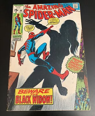 Buy AMAZING SPIDER-MAN #86 (1970) **Black Widow Key!** Bright & Glossy! • 58.21£