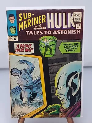 Buy TALES TO ASTONISH #72 Marvel 1965 Hulk Submariner 5.0 • 19.41£