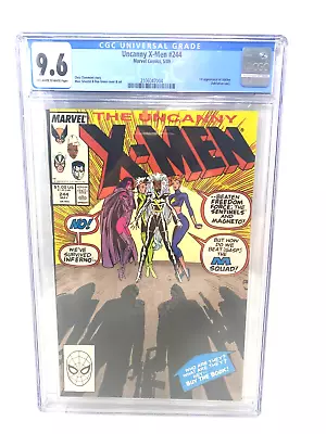 Buy Uncanny X-Men 244 CGC 9.6 1st Jubilee Appearance Green & Silvestri Cover 1989 • 58.24£