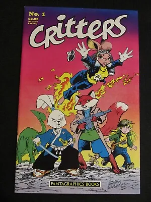 Buy Critters #1 (1986) Fantagraphics Key Early Usagi Yojimbo VF+ 8.5 KG795 • 28.70£