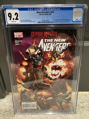Buy New Avengers 54 (1st Series) Billy Tan Cover Dark Reign CGC 9.2 • 23.30£