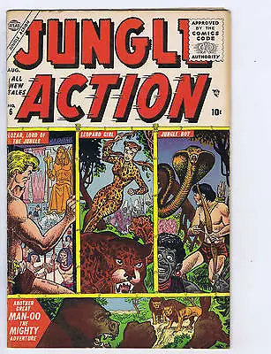 Buy Jungle Action #6 Atlas Pub 1955 Leopard Girl, Jungle Boy • 93.19£
