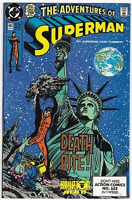 Buy Adventures Of Superman #465:  DC Comics. (1990)  VF//NM   (9.0) • 3.11£