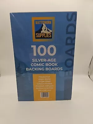 Buy 100 X Silver Age Comic Book Backing Boards: Matterhorn, Premium 400gsm Acid Free • 16.45£