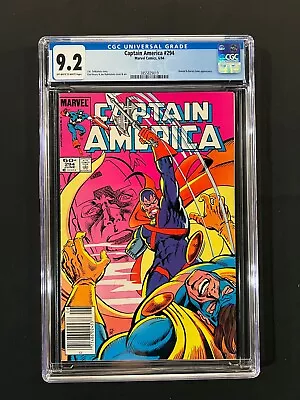 Buy Captain America #294 CGC 9.2 (1984) - Newsstand - Nomad & Baron Zemo App • 34.94£