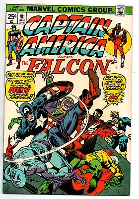 Buy Captain America #181 - 2nd Appearance Nomad - Falcon - MVS Intact - 1974 - FN/VF • 7.76£