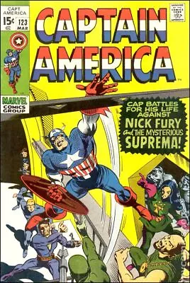 Buy Captain America #123 VG+ 4.5 1970 Stock Image • 12.43£