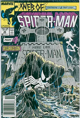 Buy Web Of Spiderman #32 Marvel Comics 1987 VF Newsstand Variant • 46.59£