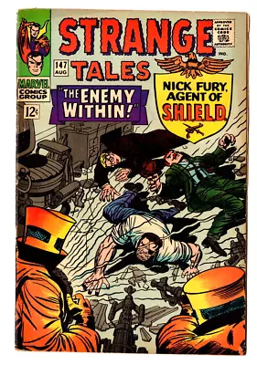 Buy Strange Tales #147,  Nick Fury Stars In  The Enemy Within!  Aug 1966, DECENT • 39.02£