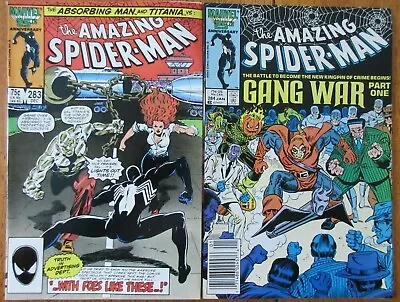 Buy The Amazing Spider-Man #283 & 284 Marvel 1986 Comic Books   • 6.22£
