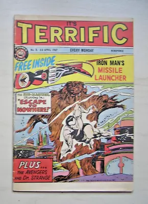 Buy Terrific #2 - Power Comic - Uk Silver Age Marvel April 1967 (vg-) Odhams Press • 5.95£