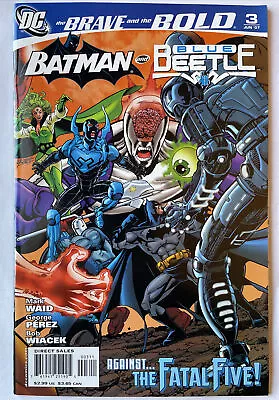 Buy Brave And The Bold #3 Batman & Blue Beetle! Early Jaime Reyes! 2007 DC Pérez VF • 2.32£