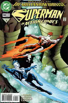 Buy Action Comics #744 VF/NM; DC | Millennium Giants Superman Blue - We Combine Ship • 1.94£