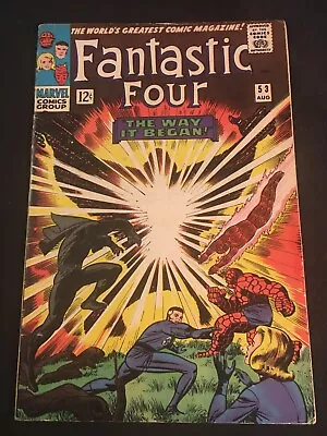 Buy THE FANTASTIC FOUR #53 Second Black Panther, First Klaw, VG Condition • 37.28£