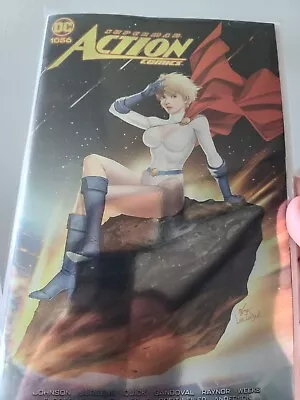 Buy Action Comics #1056 Inhyuk Lee Sdcc Foil Variant Power Girl Homage Red Hot! • 62.13£