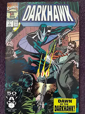 Buy Comics: Darkhawk 1, 1991, 1st Appearance And Origin Of Darkhawk Chris. • 59£