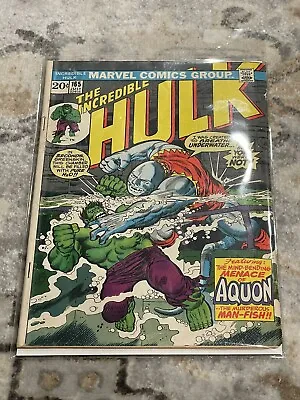 Buy The Incredible Hulk (1962) #165 VF 1st Appearance Aquon Key Marvel Comic Bronze • 17.82£