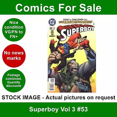 Buy DC Superboy Vol 3 #53 Comic - VG/FN+ 01 July 1998 • 3.49£