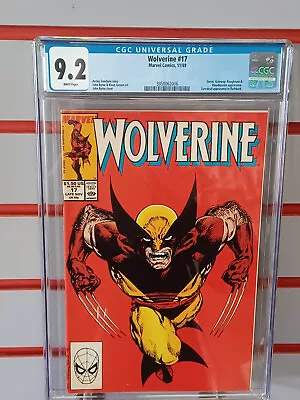 Buy WOLVERINE #17 (Marvel Comics, 1989) CGC Graded 9.2 ~JOHN BYRNE ~White Pages • 46.60£