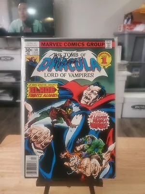 Buy Tomb Of Dracula #58 1st Solo Blade Appearance! Signed By Marv Wolfman 🔥💎🔑 • 194.15£
