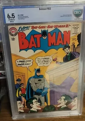 Buy Batman #163 (1964)  Fn+ 6.5  Cbcs Slabbed     The Joker Jury!  • 350£