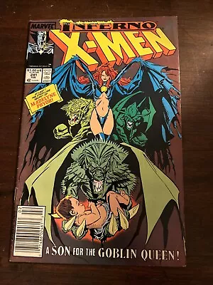 Buy Uncanny X-Men #241 Marvel 1989 Newsstand Edition Inferno Goblin Queen Sinister  • 9.32£