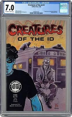 Buy Creatures Of The ID #1 CGC 7.0 1990 2008541001 1st Madman (aka Frank Einstein) • 112.61£