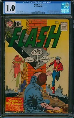 Buy THE FLASH #123 (1961) 🌟 CGC 1.0 🌟 1st GA Flash In The Silver Age! DC Comic • 337.82£