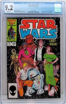 Buy Star Wars #107 CGC 9.2 Marvel Final Issue, Low Distribution • 69.86£