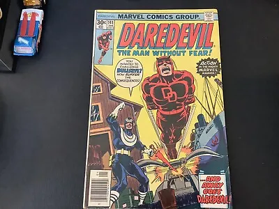 Buy DAREDEVIL #141 Bullseye Cover!   And Away Goes Daredevil VG+ • 10.02£