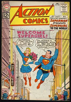 Buy ACTION COMICS #285 1962 FN SUPERGIRL REVEALED To WORLD - CLASSIC Cover CURT SWAN • 97.24£