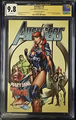 Buy Avengers 8 CGC 9.8 CAMPBELL Signed EDITION B • 120£