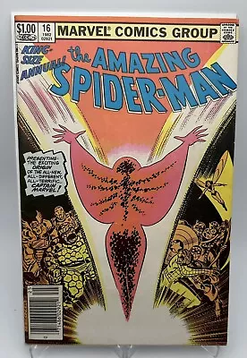 Buy Amazing Spider-Man Annual #16 1st Monica Rambeau!! Marvel 1982 Newsstand • 19.42£