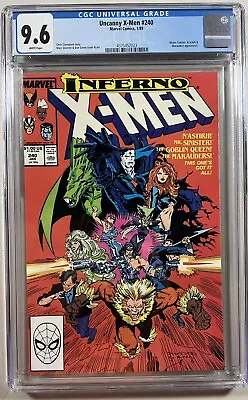 Buy Uncanny X-Men 240 (Marvel, 1989) CGC 9.6 WP  **1st Appearance Goblyn Queen** • 56.68£