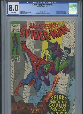 Buy Amazing Spider-Man #97 1971 CGC 8.0 • 116.49£