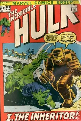Buy Incredible Hulk #149 VG- 3.5 1972 Stock Image Low Grade • 8.54£