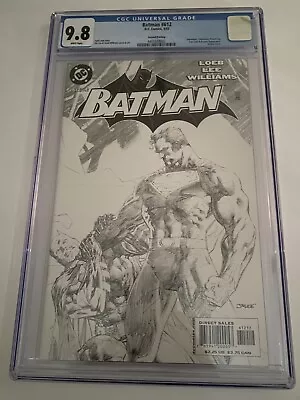 Buy Batman# 612 CGC 9.8 Second Print Sketch Cover Jim Lee DC Comics 2003 • 135.91£
