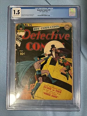 Buy Detective Comics #75 (DC, 1943) CGC 1.5 • 465.96£
