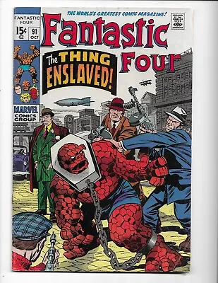 Buy Fantastic Four 91 1969 Marvel Comics VG/F 5.0 1st App Torgo Slave-Master Thing • 18.64£