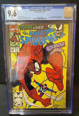 Buy The Amazing Spider-man #345 1991 CGC 9.6 Newly Graded! • 38.90£