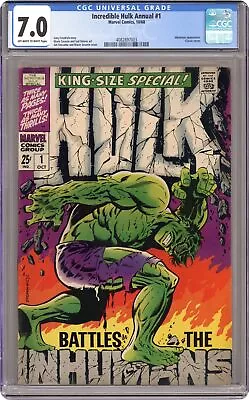 Buy Incredible Hulk Annual #1 CGC 7.0 1968 4082897003 • 458.20£