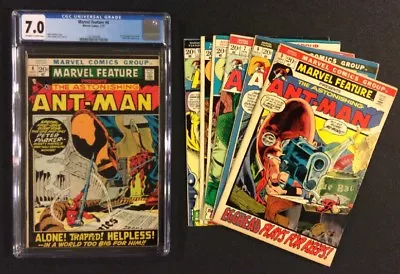 Buy MARVEL FEATURE #4 Comic CGC 7.0 + 5 - 10 1st ANT-MAN Vintage 1972 Fine SpiderMan • 155.31£