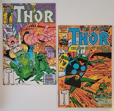 Buy  Thor #364 & 366 (1st Appearance Of Trogg!) 1985 (Reduced Price!)  • 10.87£