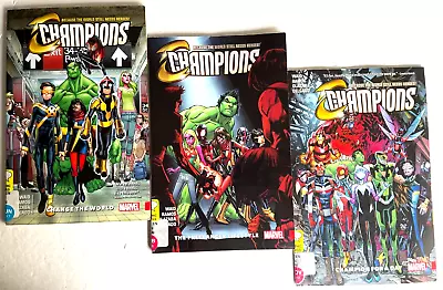 Buy Champions Vol. 1 2 3 Marvel TPB Graphic Novels Waid Ramos Change The World • 9.31£